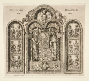 Tríptico Alemão / Xllme de Jules Ferdinand Jacquemart