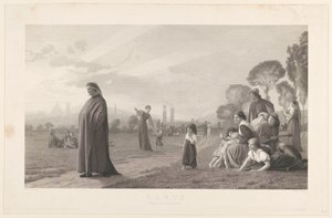 Dante, depois de J.L. Gérôme de Jules Gabriel Levasseur