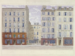 No.20 a No.26 rue du Four, Paris, França, 1893 (wc no papel)