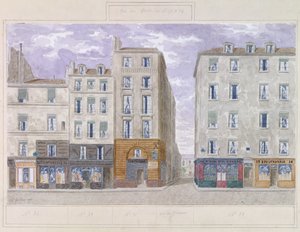 No.28 a No.34 Rue du Four, Paris, França, 1893 (wc no papel)