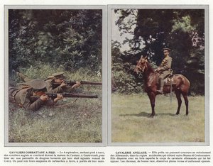 Cavaleiros do lutador de pé, cavalaria inglesa