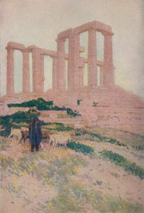 O templo de Poseidon e Athene em Sunium, 1913