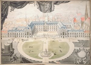 Projecto de restauro do Palácio dos Duques da Borgonha em Dijon, 1698 de Jules Hardouin Mansart