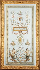 Painel decorativo (óleo sobre tela) de Jules Hugues and Jean Simon Rousseau