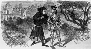 Ilustração para Quentin Durward, romance histórico de Walter Scott (1771-1832), gravura de Jules Huyot (1841-1921) de Jules Huyot