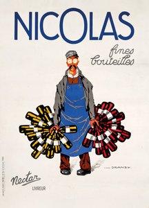 Nicolas, Nectar, c.1930 (cor litografia) de Jules Isnard Dransy