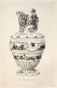 História da Arte Cerâmica: Um Estudo Descritivo e Filosófico da Olaria de Todas as Idades e Todas as Nações: Espanha: Talavera de la Reyna- Faience- Ewer (Figura X)