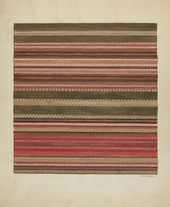 Tapete tecido à mão, c. 1936. de Jules Lefevere