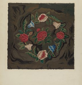 Hooked Rug, c. 1936.