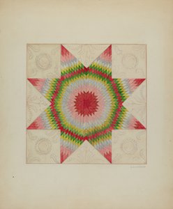 Patchwork Quilt, c. 1936. de Jules Lefevere