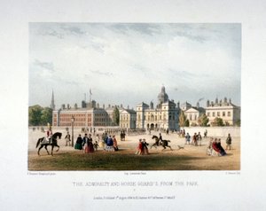 Almirantado e Guarda Cavalos, Whitehall, Westminster, Londres, 1854