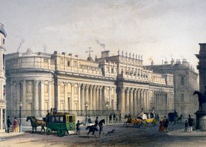 Vista do Banco da Inglaterra, Cidade de Londres, 1854