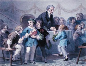 A Cerimônia de Premiação, gravada por Henier, Bettannier e Morlon (cor litho) de Jules Marie (after) Desandre