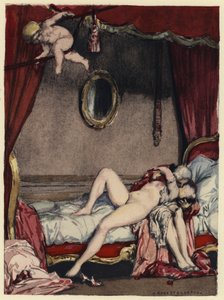 Ilustração para as memórias de Casanova (litografia a cores)