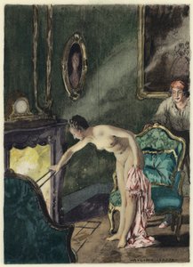 Ilustração para as memórias de Casanova (litografia a cores)