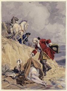 Ilustração para as memórias de Casanova (litografia a cores) de Jules Marie Auguste Leroux