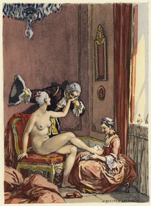 Ilustração para as memórias de Casanova (litografia a cores)