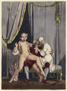 Ilustração para as memórias de Casanova (litografia a cores)