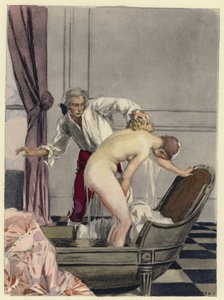 Ilustração para as memórias de Casanova (litografia a cores)