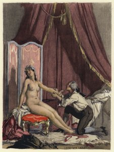 Ilustração para as memórias de Casanova (litografia a cores)