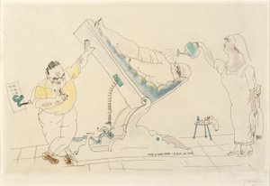 Salão de beleza - "poupar" de Jules Pascin