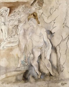 La Coiffure, 1924 de Jules Pascin