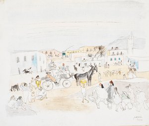 Paisagem com Transporte e Figuras, Tunes de Jules Pascin