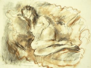 Deitado nu; Nu Layer, 1929