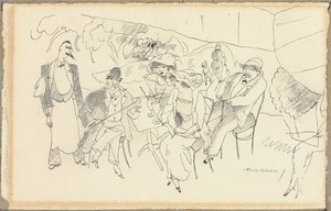 Cena de figuras de Jules Pascin