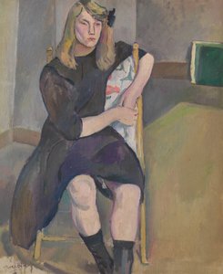Garota sentada de Jules Pascin