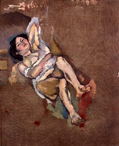 The Limousin Woman, c.1908 (óleo sobre tela) de Jules Pascin