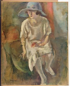 Mulher em um chapéu, c.1920