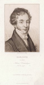 Casimir Bonjour, dramaturgo francês (gravura) de Jules Porreau