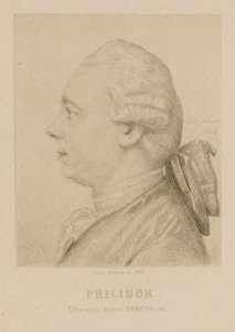 Retrato de François-André Danican Philidor 1726-1795. de Jules Porreau