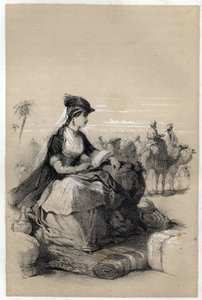 Retrato de Lady Mary (Marie) Wortley Montagu (Wortley-Montagu) (26 de Maio de 1689 - 21 de Agosto de 1762), escritor britânico.