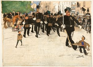 O Desfile da Patrulha de Vigilante em Gand