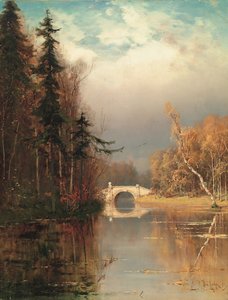 Parque no outono de 1893 de Juli Julievich Klever