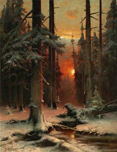 Neve na floresta, 1885