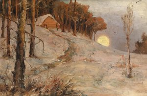 Floresta de inverno em um raio de sol da tarde, 1902
