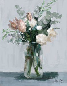 Ramo em tons de rosa e creme