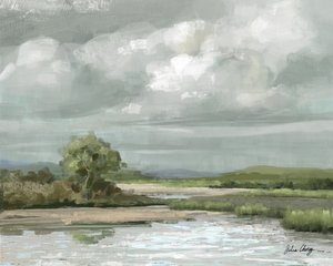 Paisagem serena de um pântano