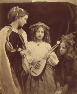 Um grupo de trovadores, 1867 (foto) de Julia Margaret Cameron