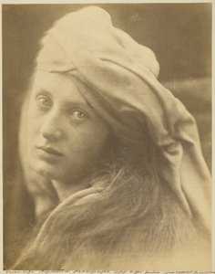 Um estudo da Beatrice Cenci de Julia Margaret Cameron