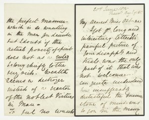 Carta autógrafa de Julia Margaret Cameron