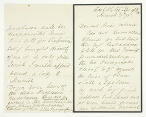 Carta de autógrafos, 3 de março de 1875. de Julia Margaret Cameron