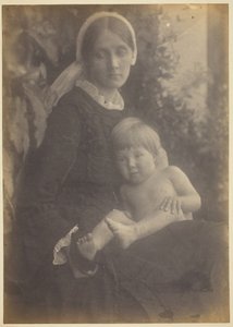 Sra. Herbert Duckworth com Gerald Duckworth, 1872. de Julia Margaret Cameron