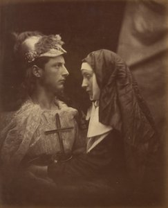 Sir Galahad e a Freira Pálida, 1874. de Julia Margaret Cameron