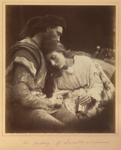 A despedida de Lancelot e Guinevere de Julia Margaret Cameron