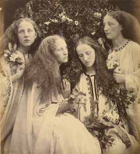 O jardim de botões de rosa das raparigas de Julia Margaret Cameron
