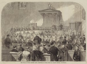 O Julgamento dos Diretores dos Bancos Britânicos no Tribunal de Queens Bank, Guildhall de Julian Portch